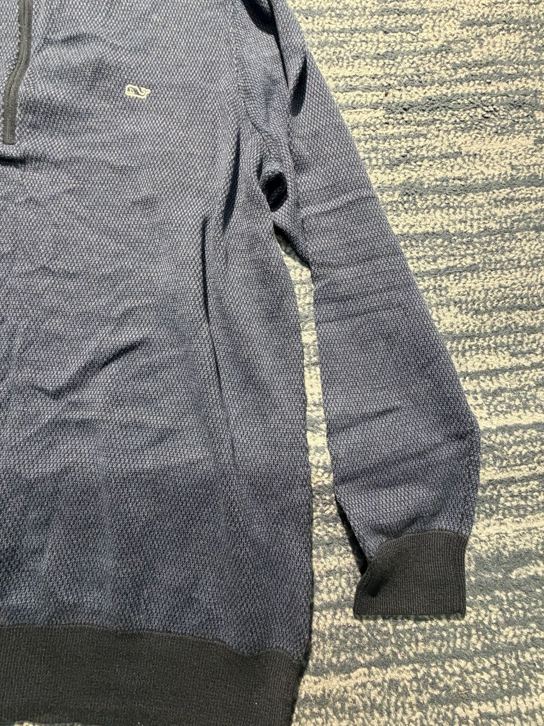 Vineyard Vines Hamilton Quarter-Zip Pullover Sweater Blue 8