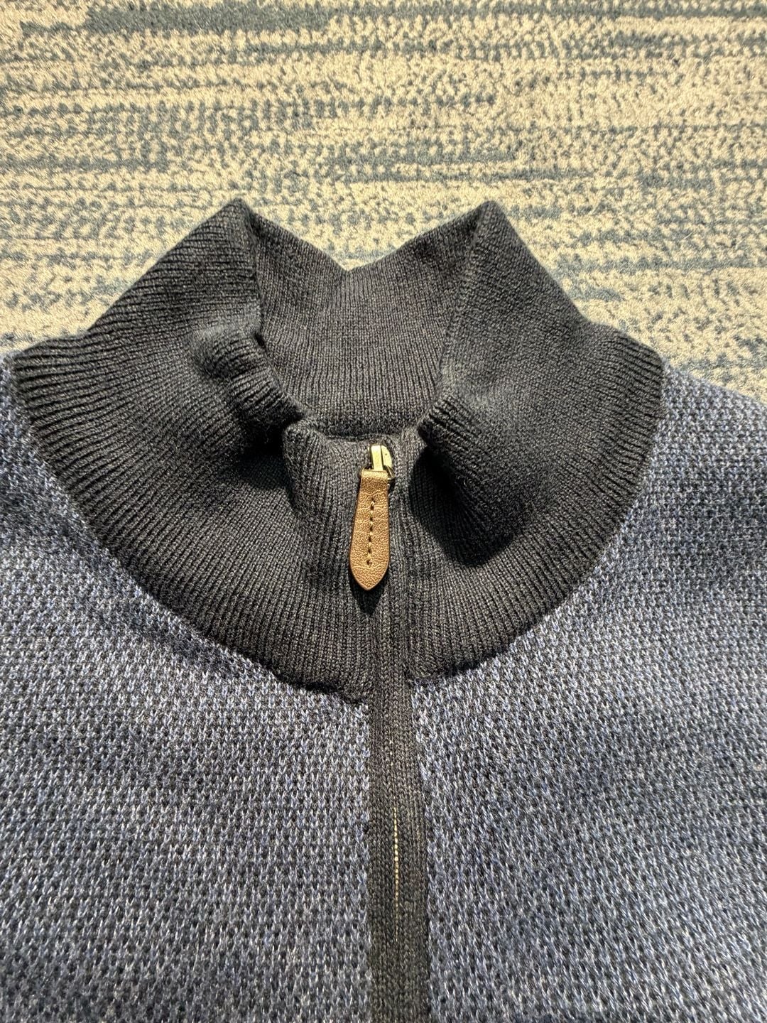 Vineyard Vines Hamilton Quarter-Zip Pullover Sweater Blue 10