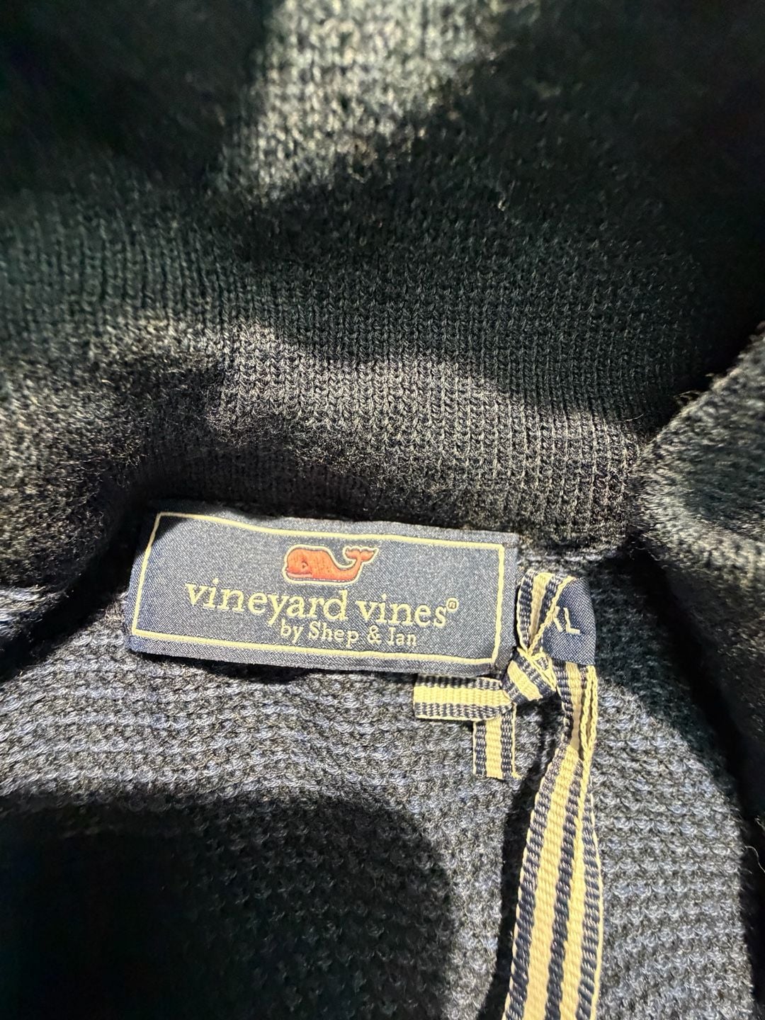 Vineyard Vines Hamilton Quarter-Zip Pullover Sweater Blue 11