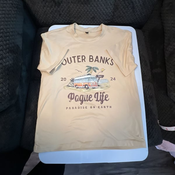 Outer Banks Pogue Life Graphic T-Shirt Beige