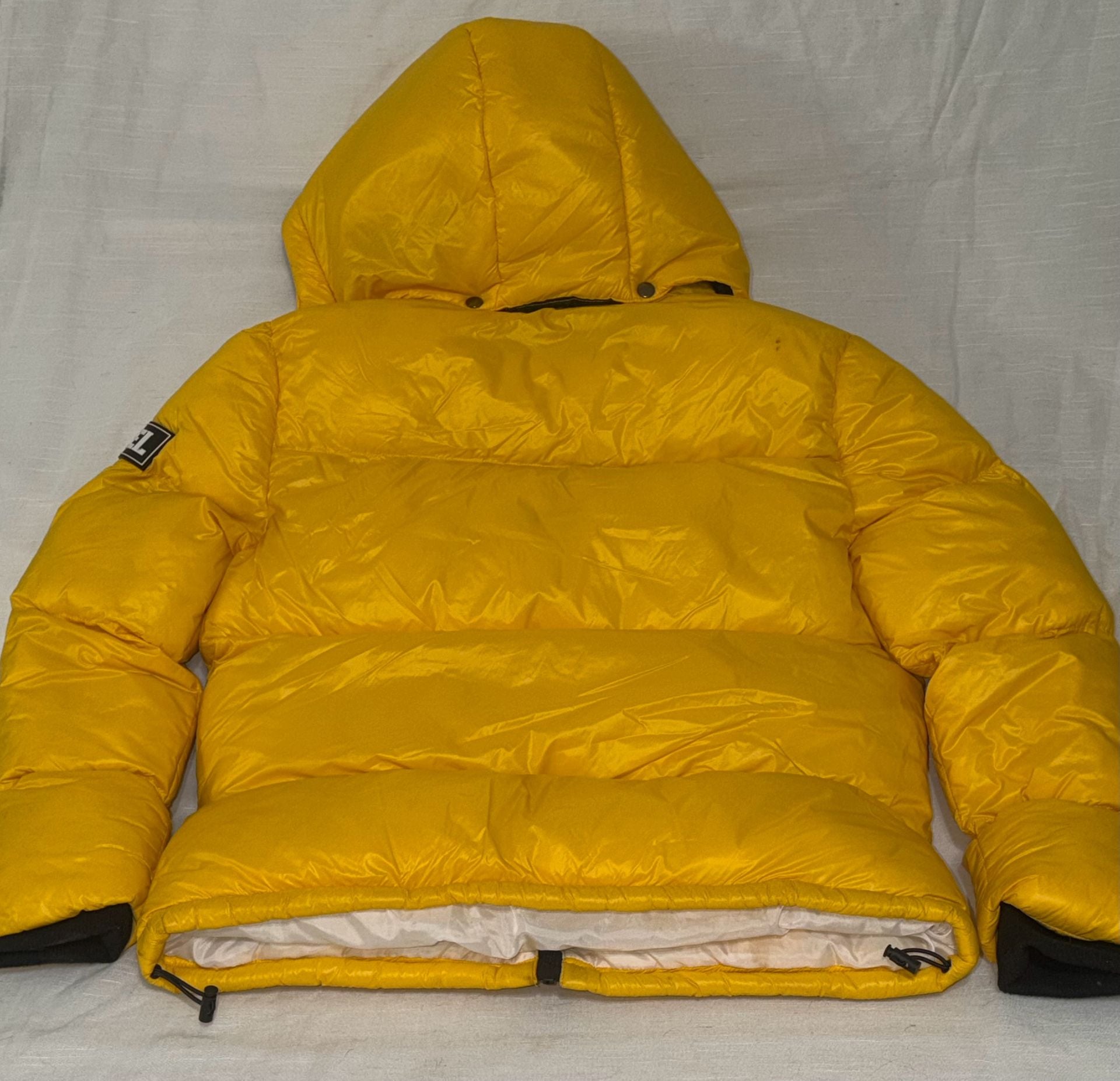 Rebel Minds Puffer Jacket Size S Yellow Hooded 6