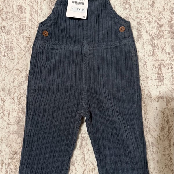 Size 9-12m Zara Textured Overalls Corduroy