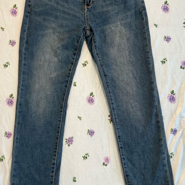 Pilcro Slim Boyfriend Jeans Size 29 Medium Wash Denim