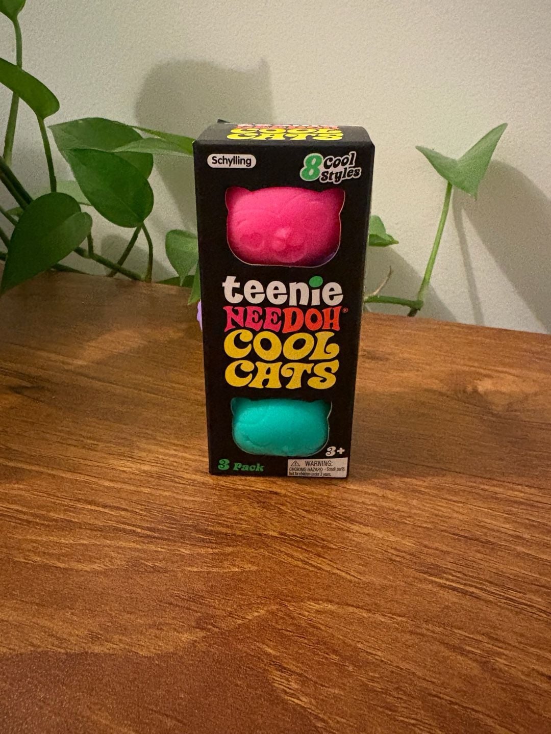 Schylling Teenie NeeDoh Cool Cats 3-Pack Fidget Toy New in Box 1