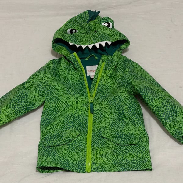 Cat & Jack Dinosaur Raincoat Size 2T Green