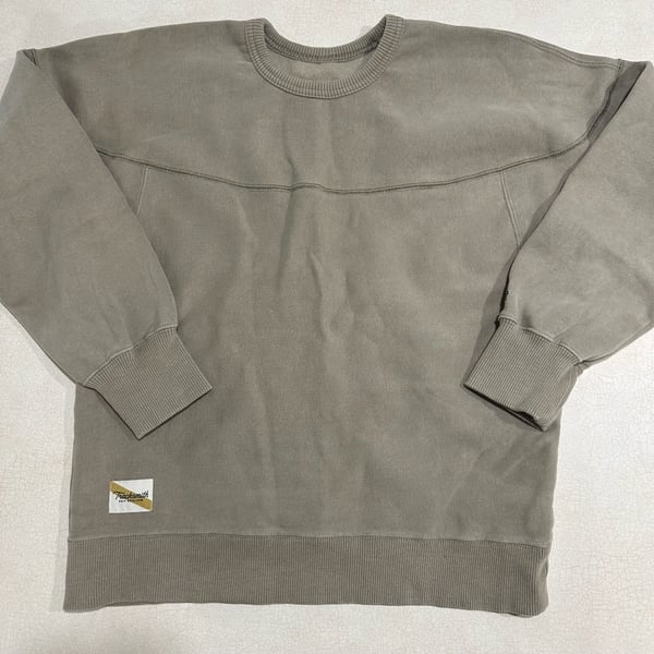 Tracksmith Trackhouse Beige Crewneck Sweatshirt, Women's Small, Running