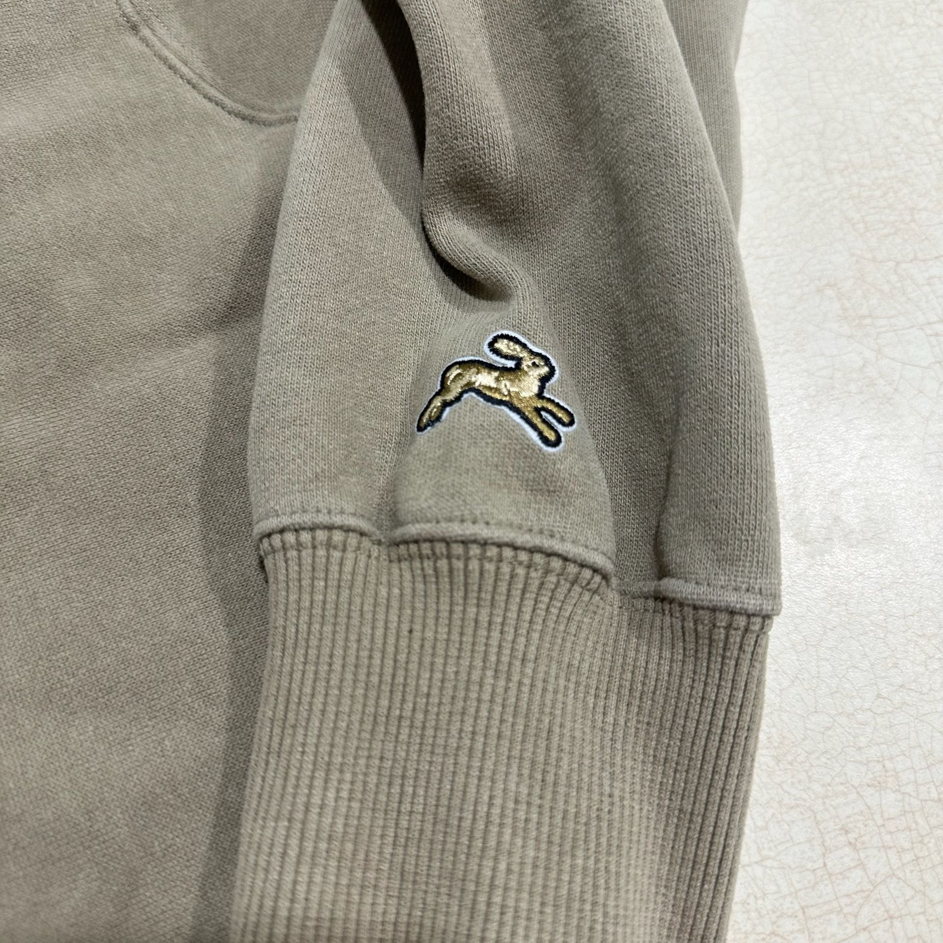 Tracksmith Trackhouse Beige Crewneck Sweatshirt, Women's Small, Running 6