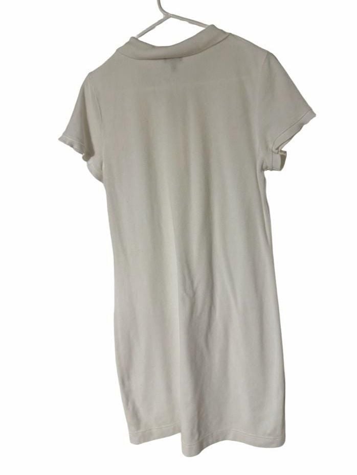Talbots Polo Dress Size M White 5
