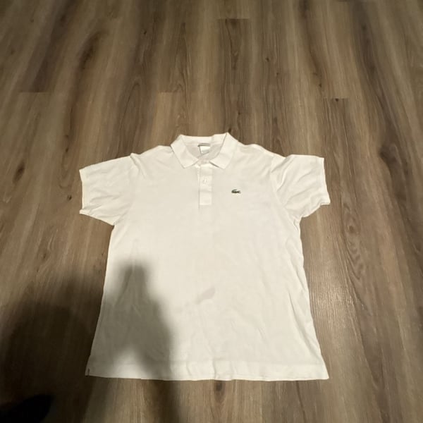 Lacoste White Logo Pink Graphic T-Shirt US Men's...