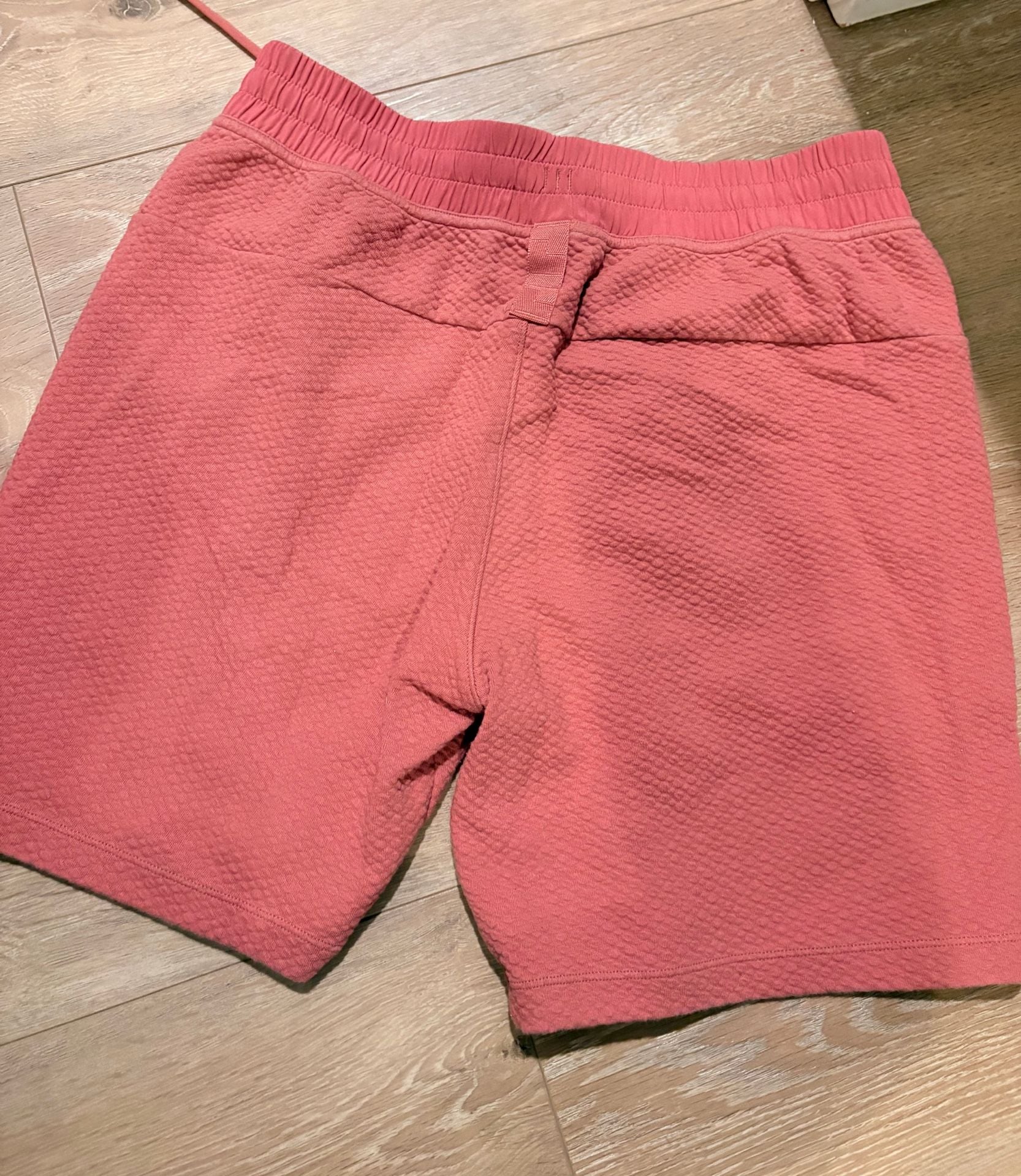 Lululemon Shorts Size M Pink Textured Athletic Drawstring 3