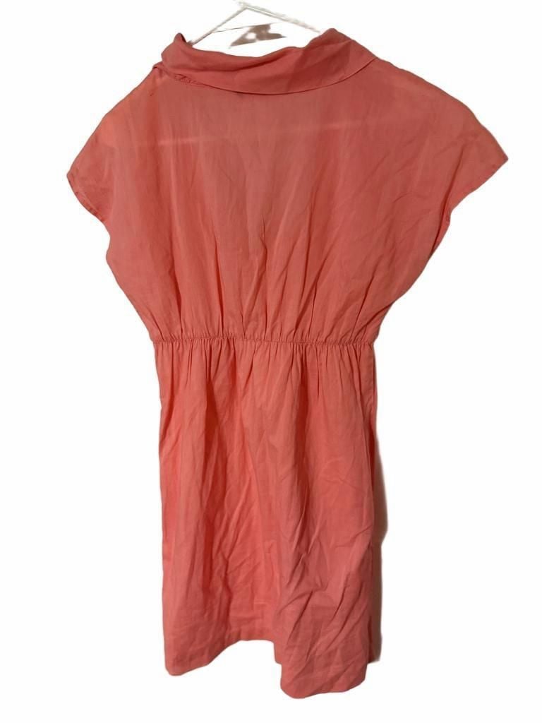 J.Crew Cowl Neck Dress Size XS Coral Pink Cotton 4