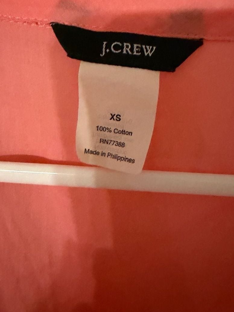 J.Crew Cowl Neck Dress Size XS Coral Pink Cotton 3