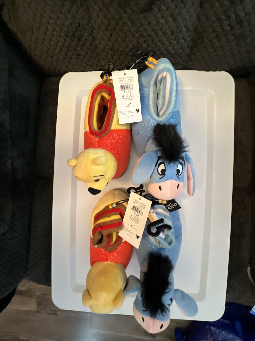 Disney Winnie The Pooh And Eeyore Slippers Lot 1