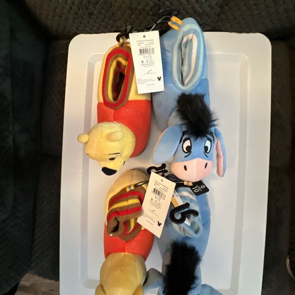 Disney Winnie The Pooh And Eeyore Slippers Lot