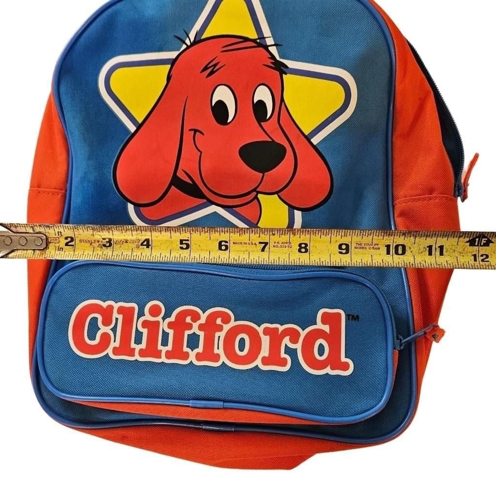Clifford The Big Red Dog Scholastic School Backpack Blue And Red 5