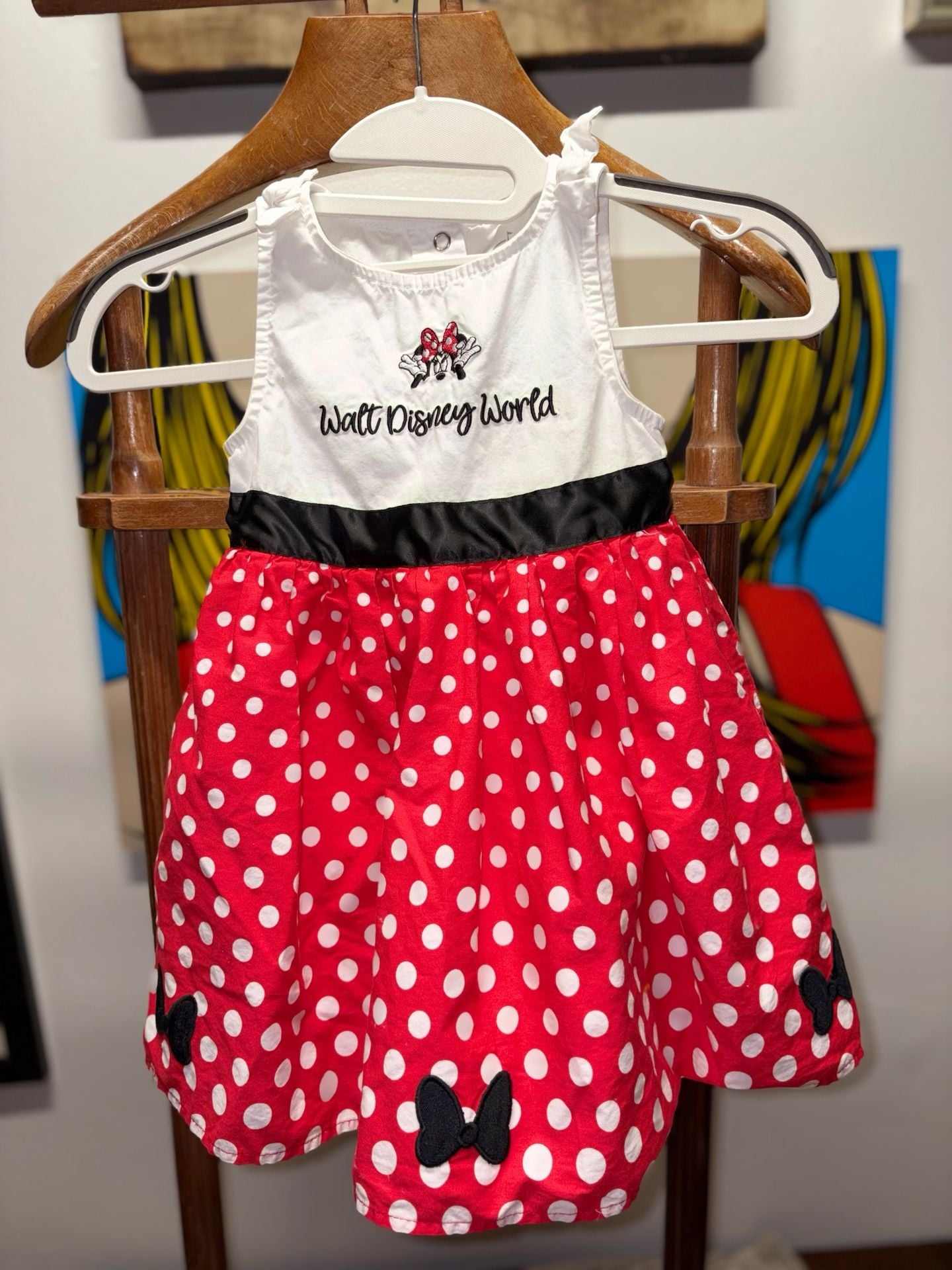 Disney Minnie Mouse Dress Size 3T Walt Disney World Polka Dot 1