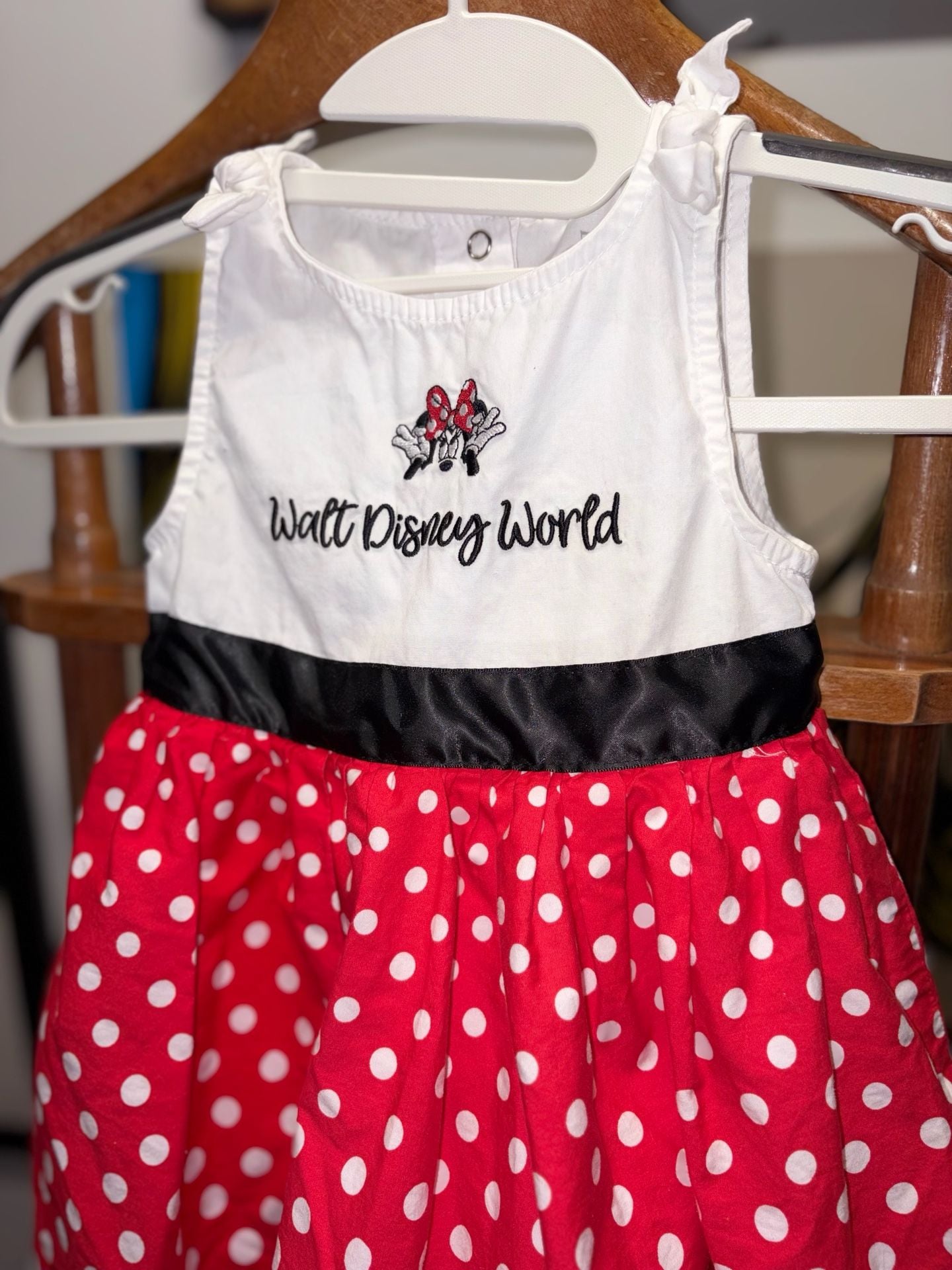 Disney Minnie Mouse Dress Size 3T Walt Disney World Polka Dot 3