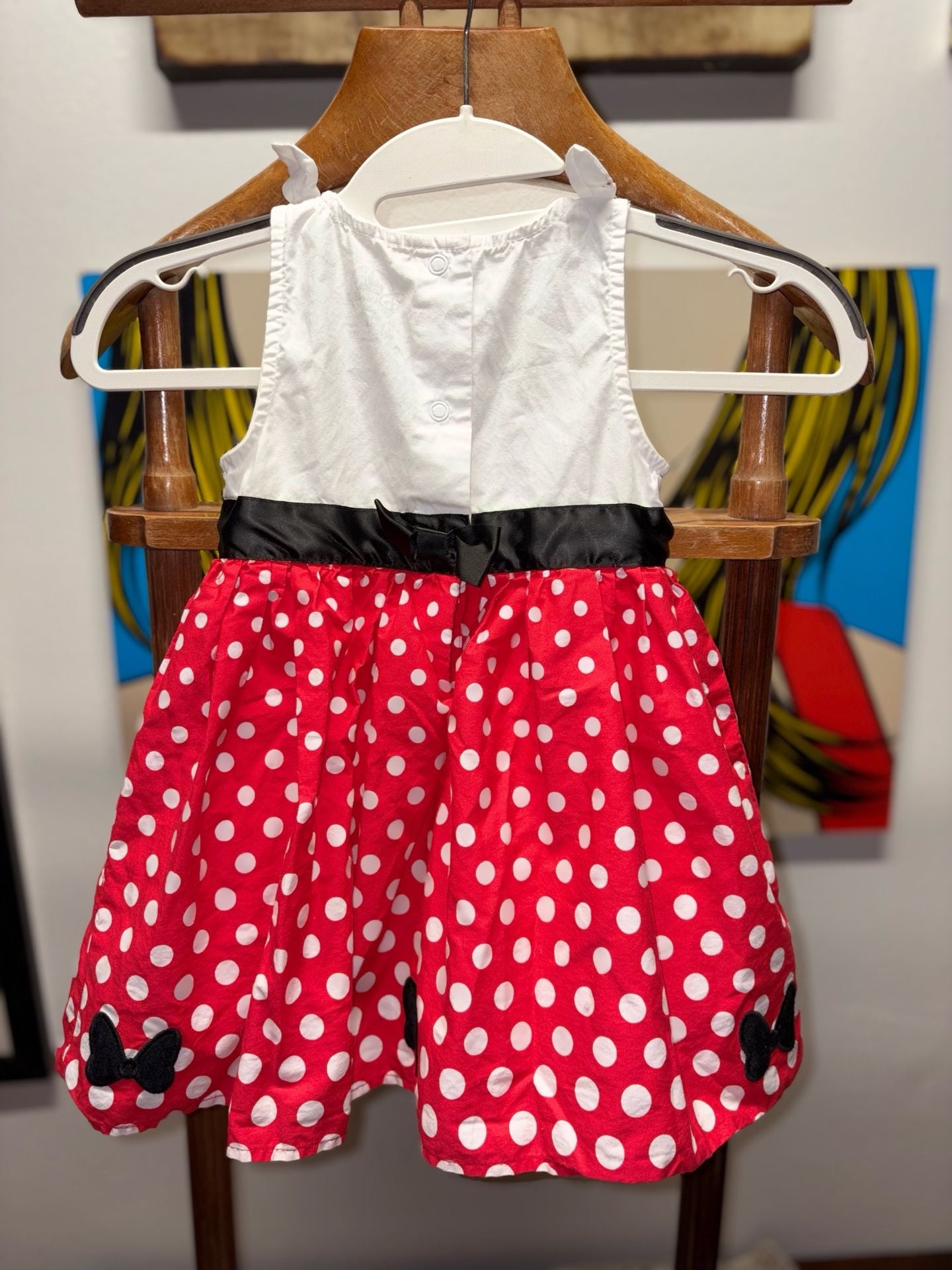Disney Minnie Mouse Dress Size 3T Walt Disney World Polka Dot 5