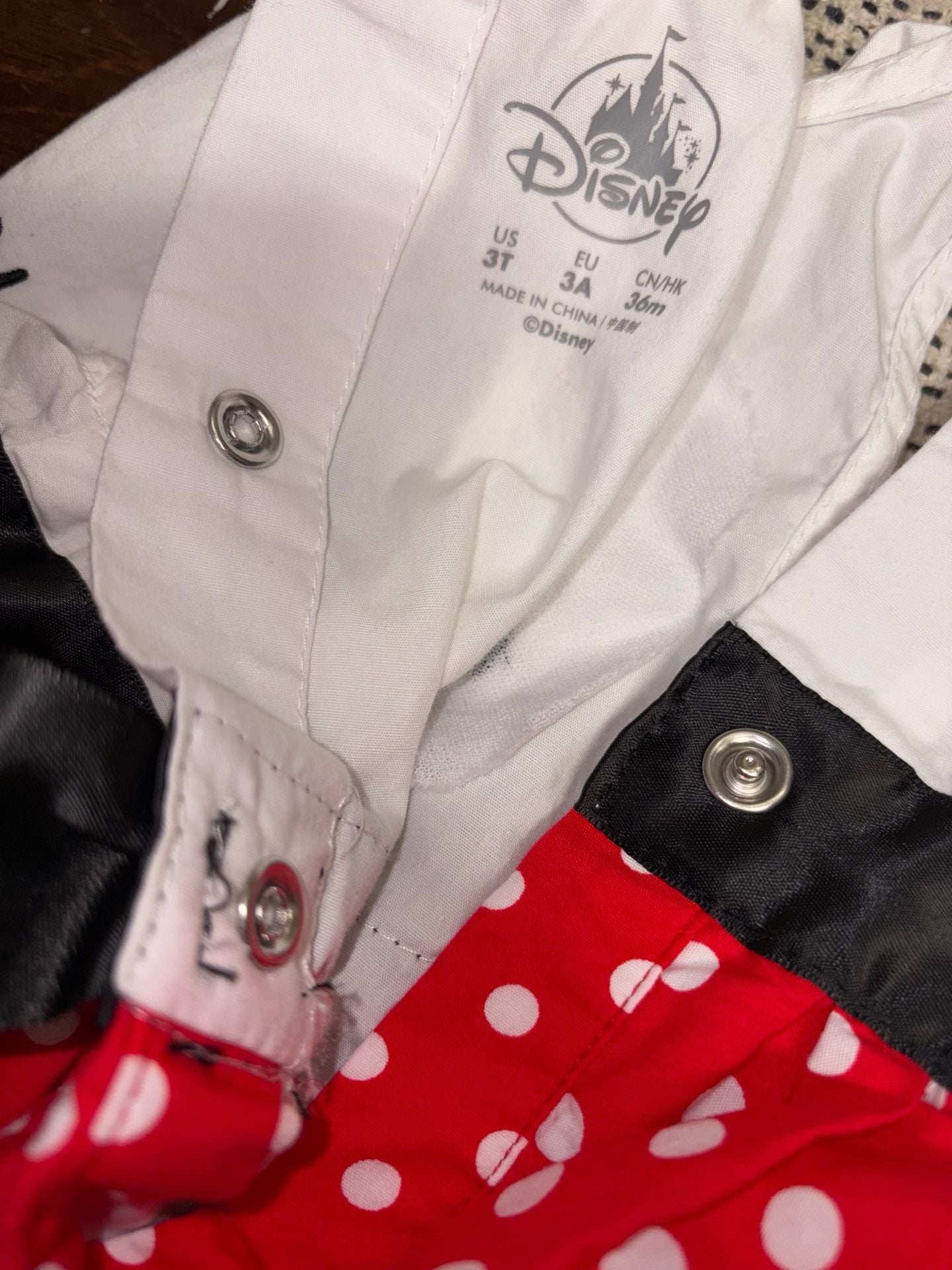 Disney Minnie Mouse Dress Size 3T Walt Disney World Polka Dot 6