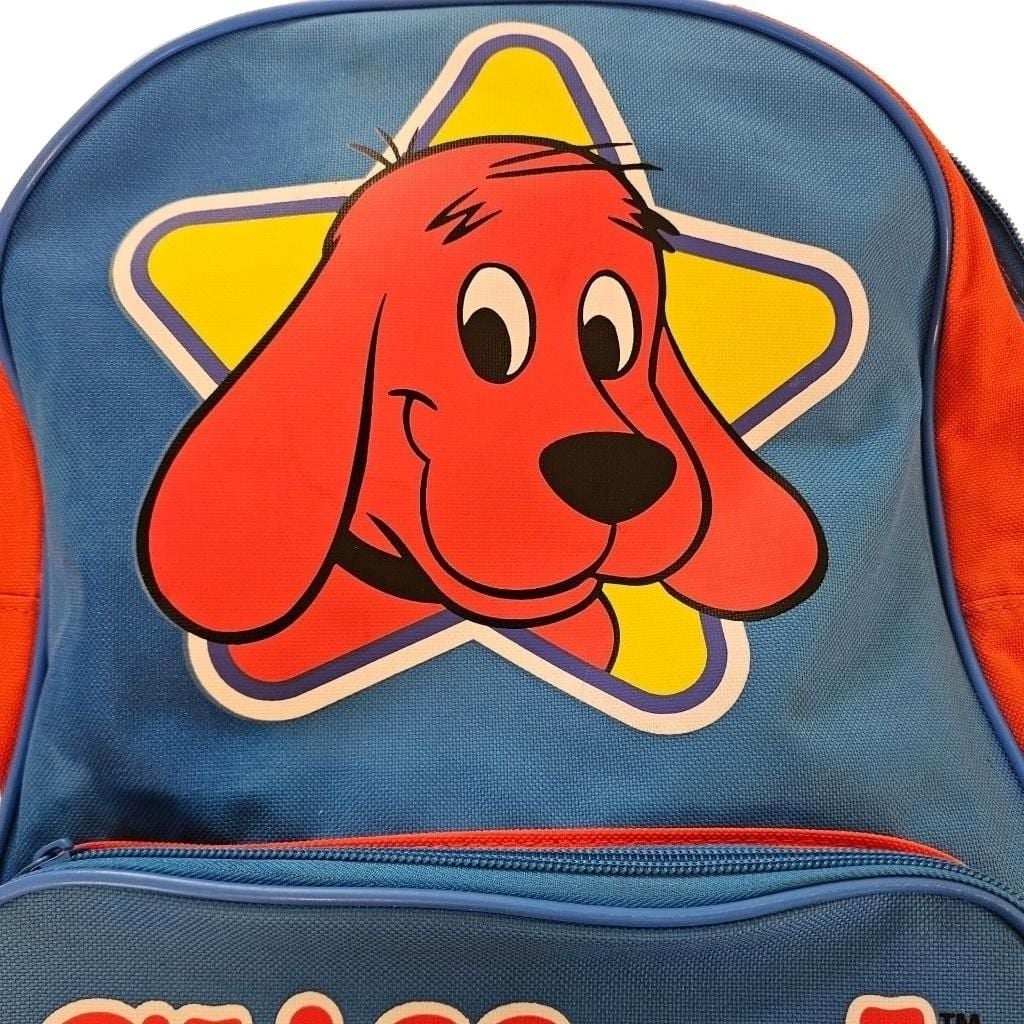 Clifford The Big Red Dog Scholastic School Backpack Blue And Red 6