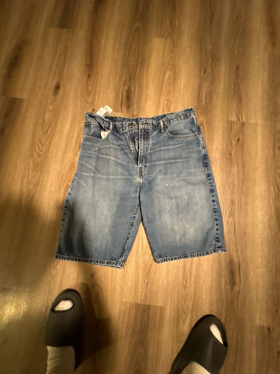 Levi's 569 Denim Shorts Size 40 Blue Loose Fit 2