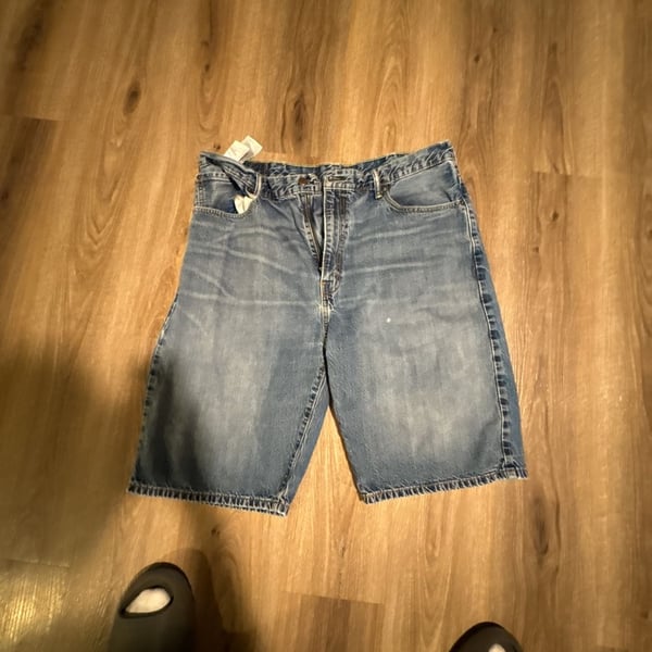 Levi's 569 Denim Shorts Size 40 Blue Loose Fit