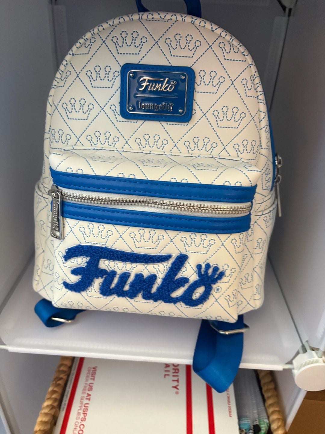 Loungefly Funko Logo White Mini Backpack 2