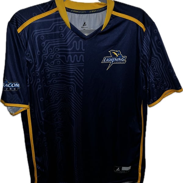 BSN Sports Goldey-Beacon Lightning Esports Jersey Size M Blue Circuit