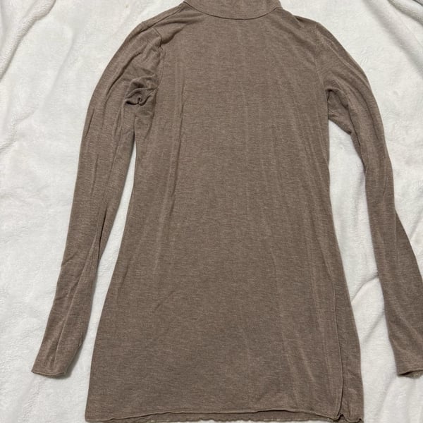 Gap Turtleneck Sweater mini dress Size M Brown Long Sleeve Knit Pullover