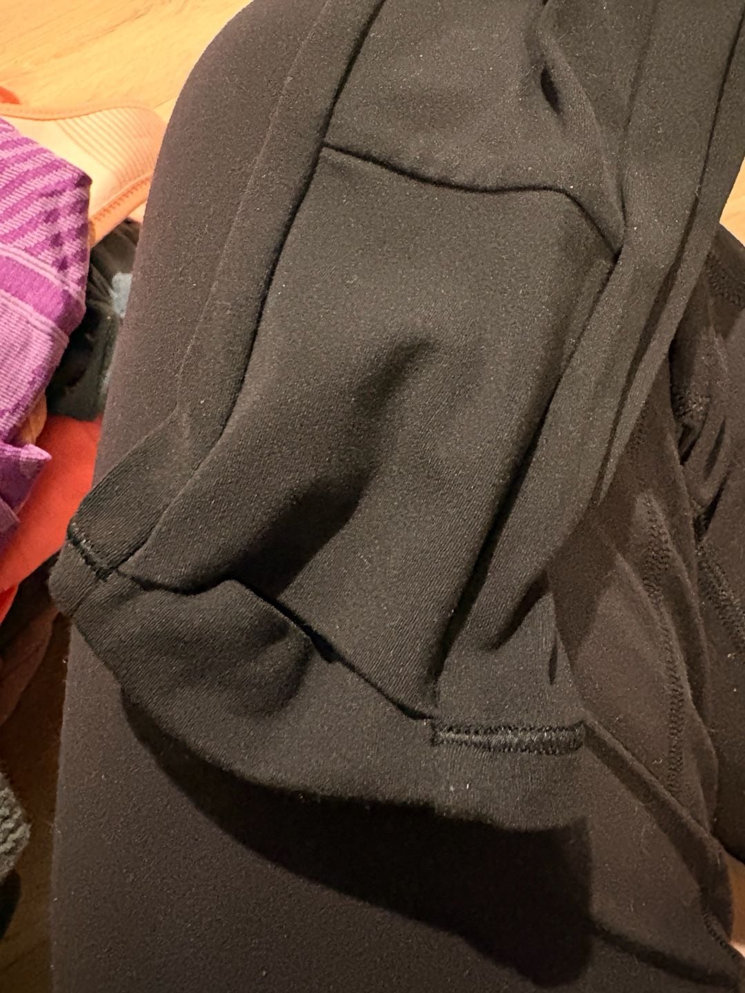 Athleta Transcend Half Zip Size L Black Pullover Top 5