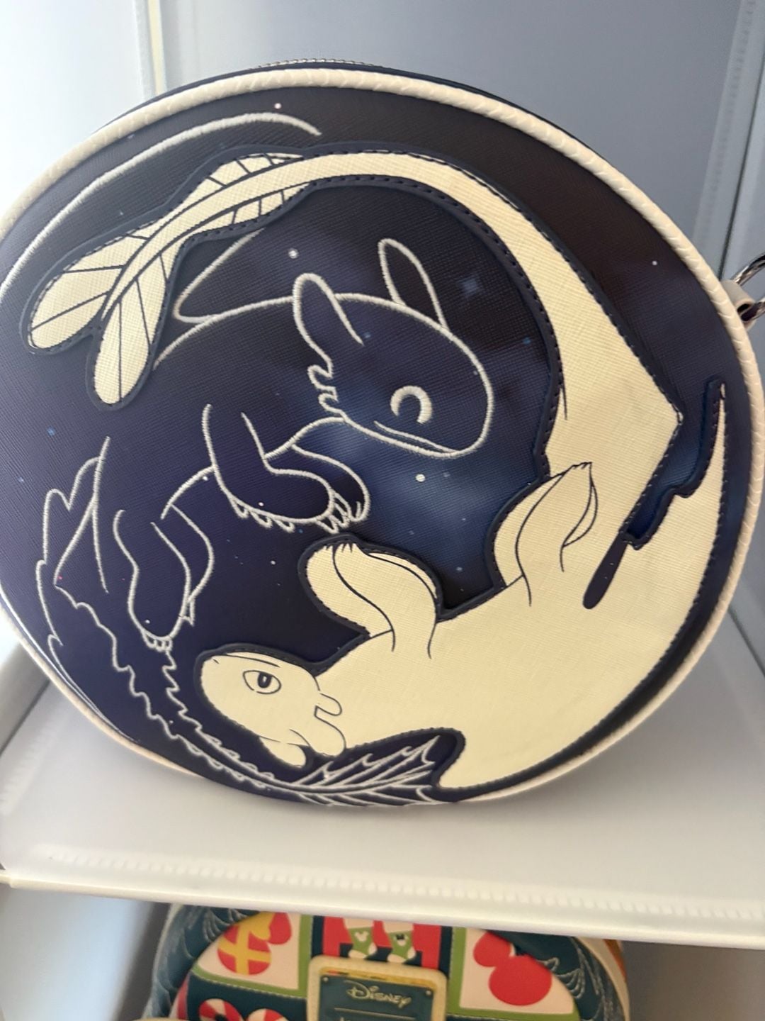 Loungefly How to Train Your Dragon Light & Night Fury Crossbody Bag 1