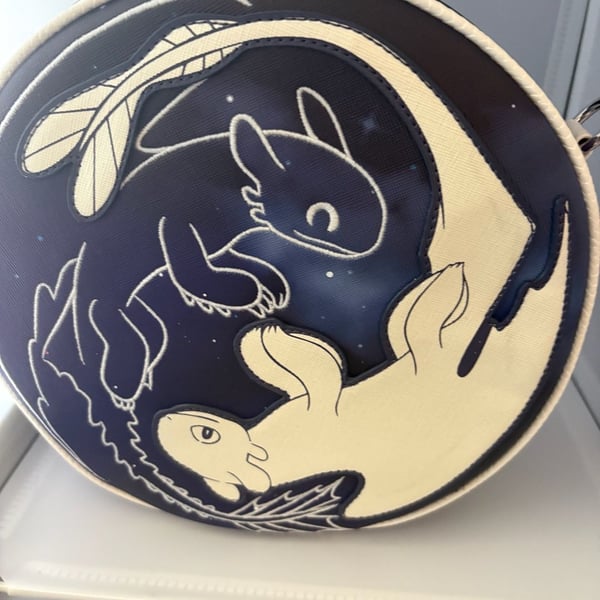 Loungefly How to Train Your Dragon Light & Night Fury Crossbody Bag