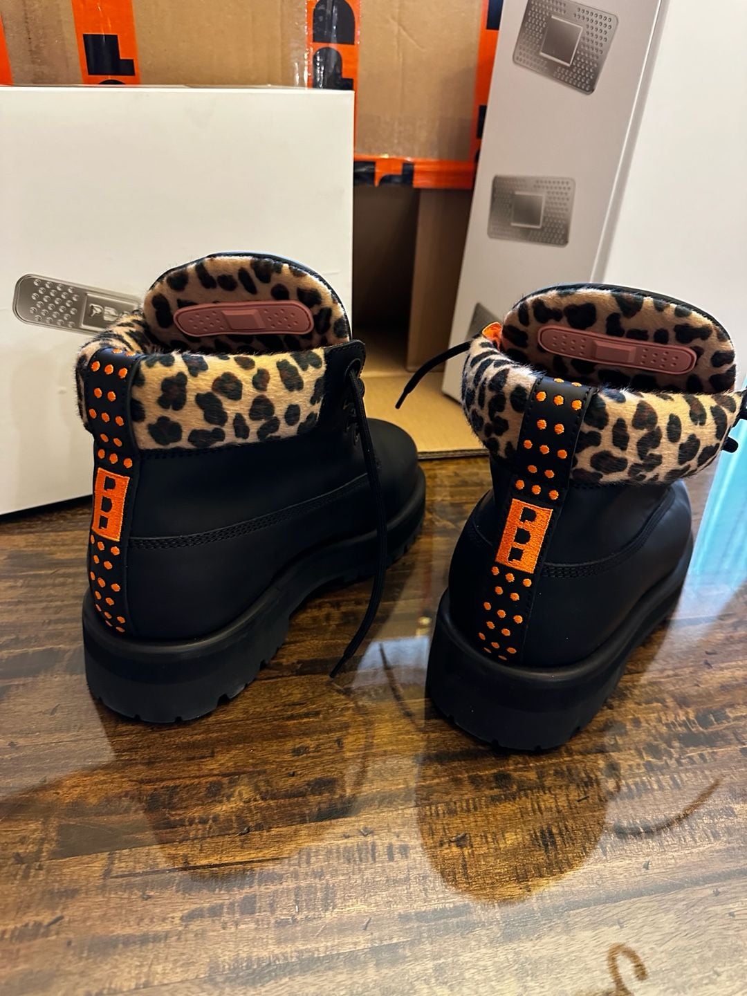 PDF Channel Strada Low Boots Black Leopard 7
