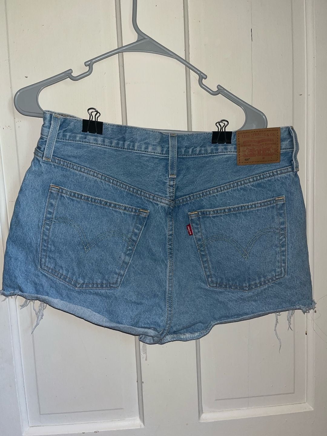Levi's 501 Cutoff Denim Shorts Size 26 Blue 3