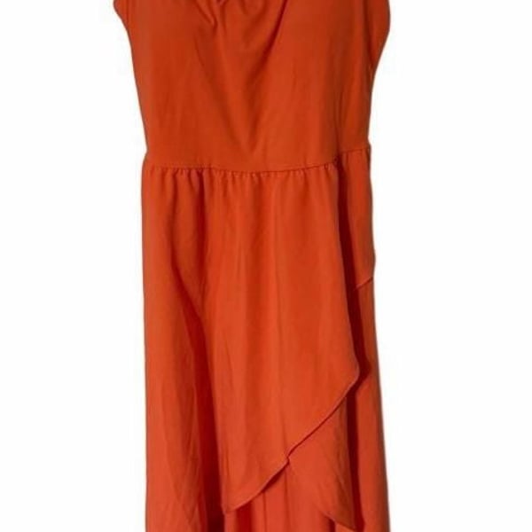 HALARA high low dress Coral S