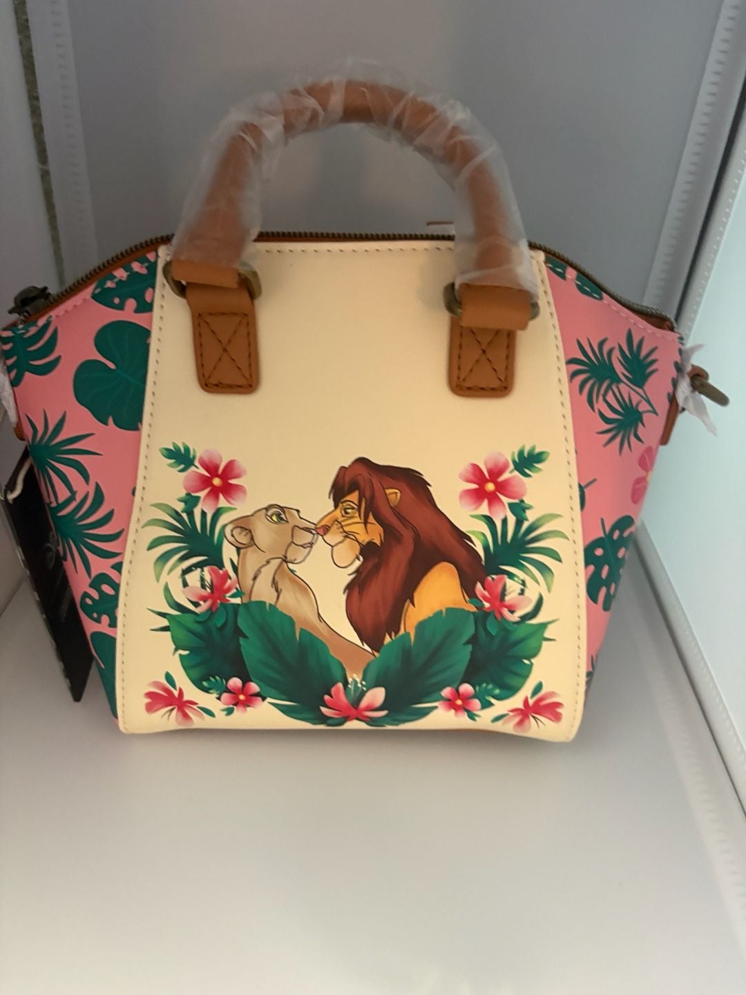 Loungefly Disney The Lion King Simba & Nala Tropical Mini Satchel Bag 1