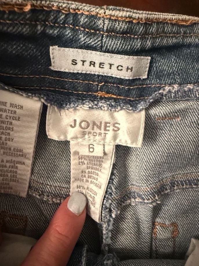 Jones New York sport size 6 Jean denim skirt 4