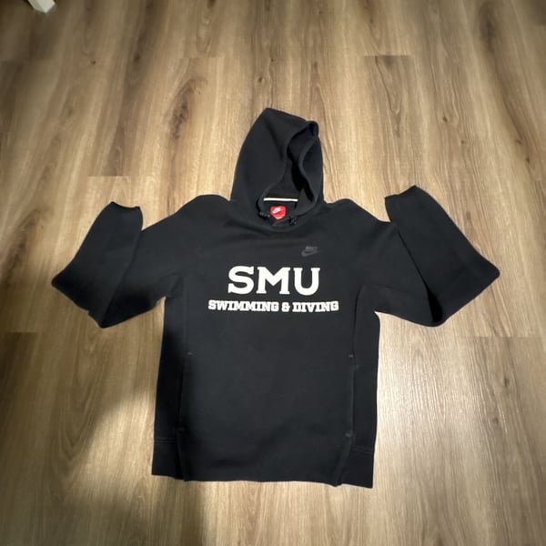 Nike SMU Swimming & Diving Tech Fleece Hoodie Size S Black