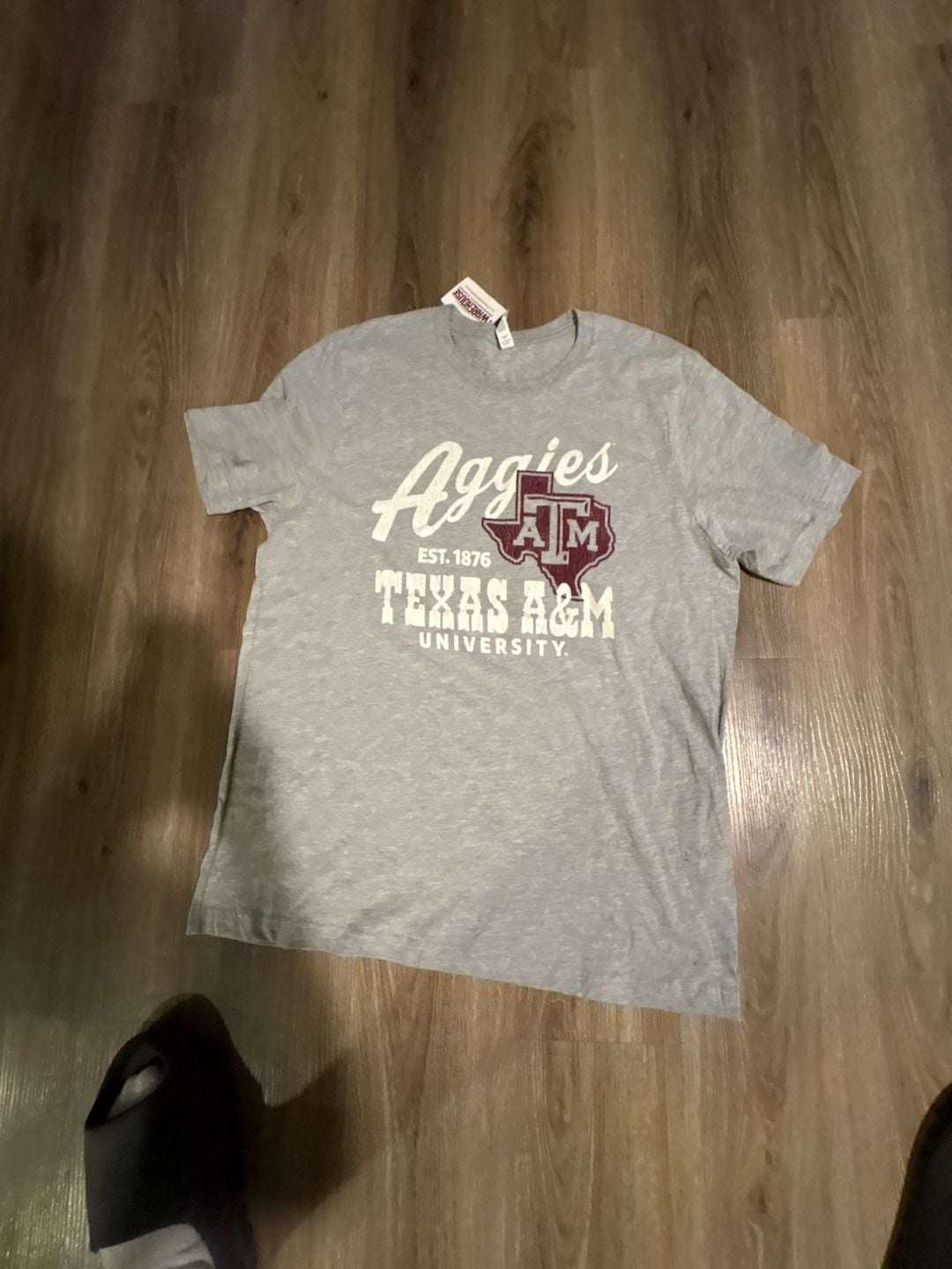 Bella Canvas Texas A&M University T-Shirt Size XL Gray 2