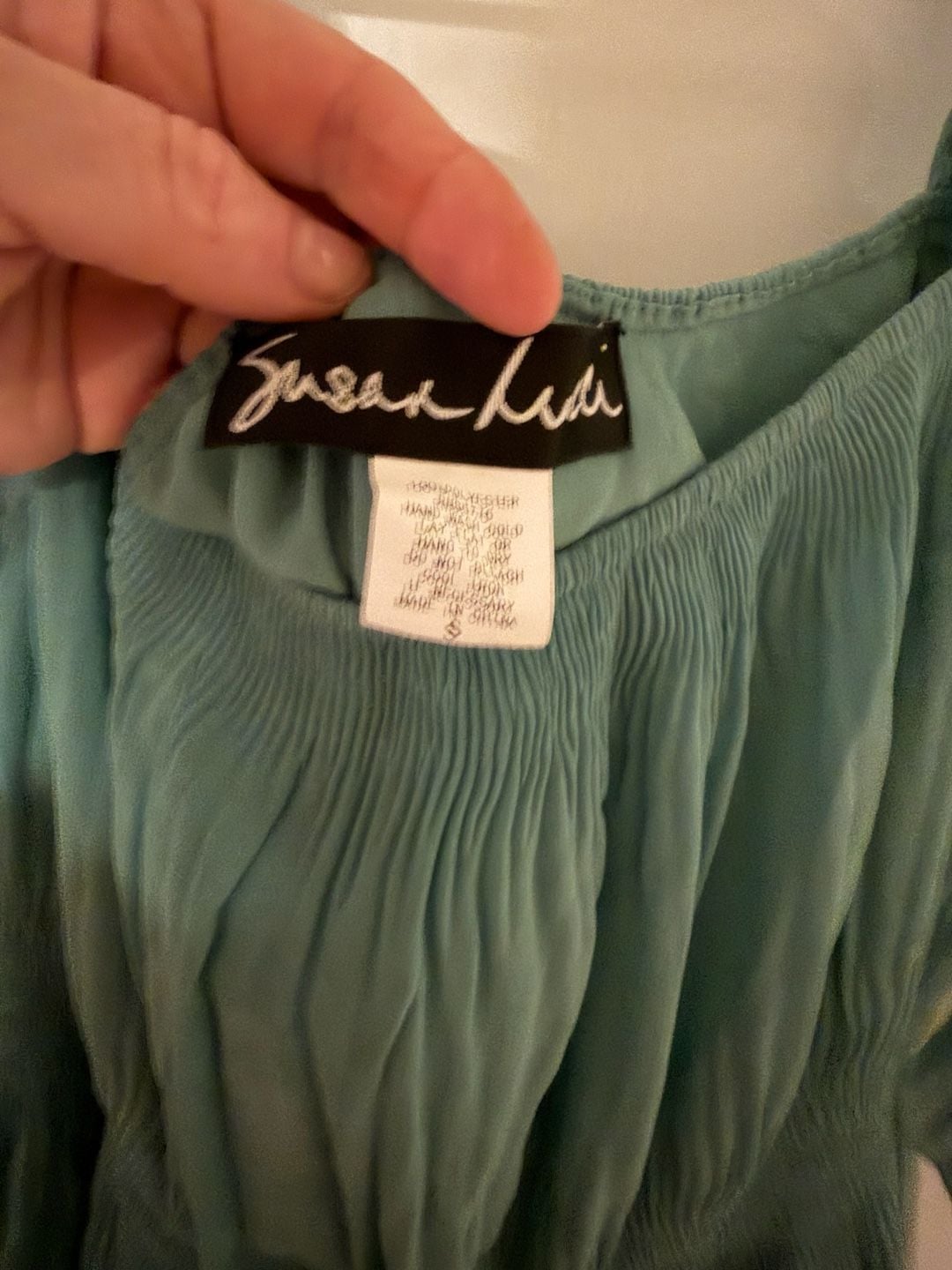 Susan Lucci Dress Size S Green Shirred Mini - 2 available 5