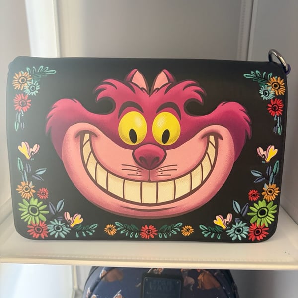 Loungefly Disney Alice in Wonderland Cheshire Cat Crossbody Bag