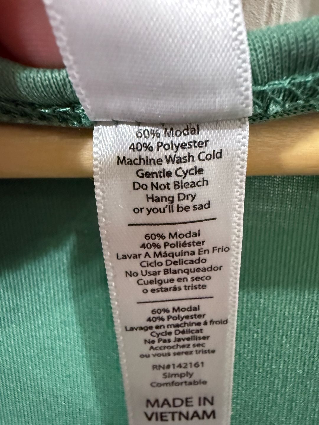 LuLaRoe T-Shirt Size S Green Modal Polyester Scoop Neck Short Sleeve 5