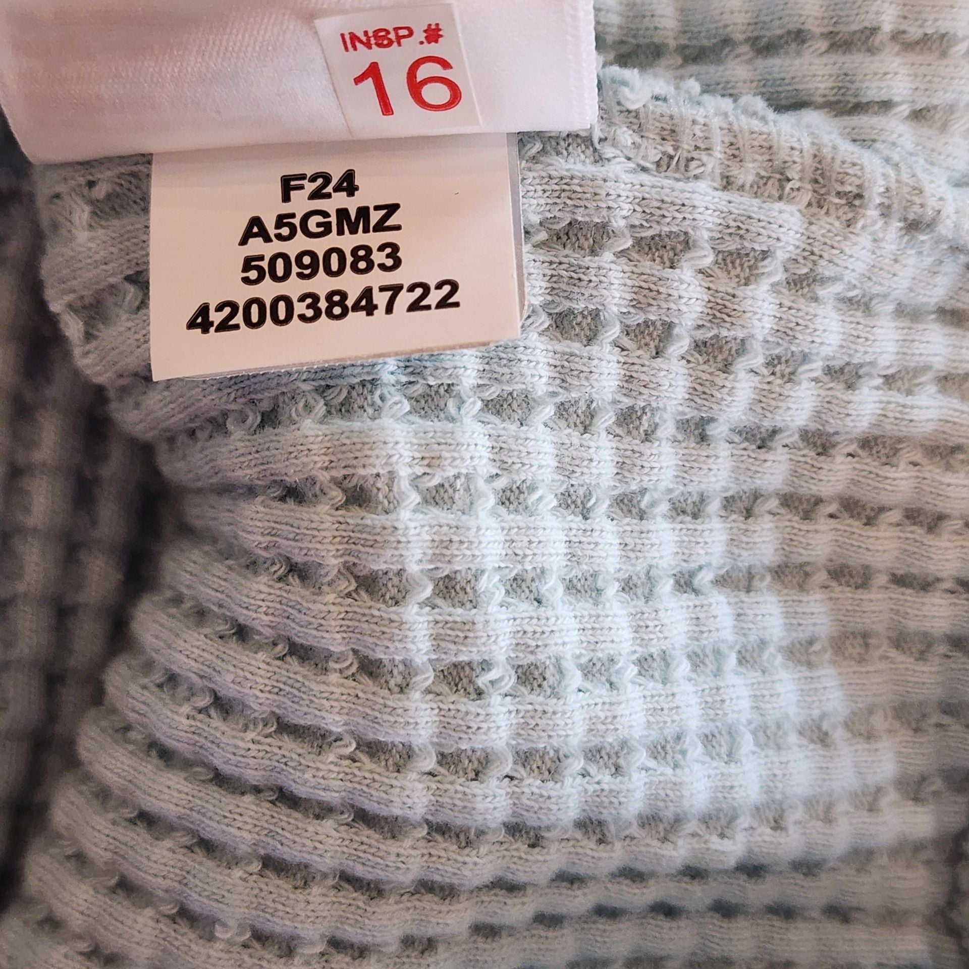 North Face Chabot Waffle Knit Mock Neck Pullover Light Blue Sage Small Gorpcore 11