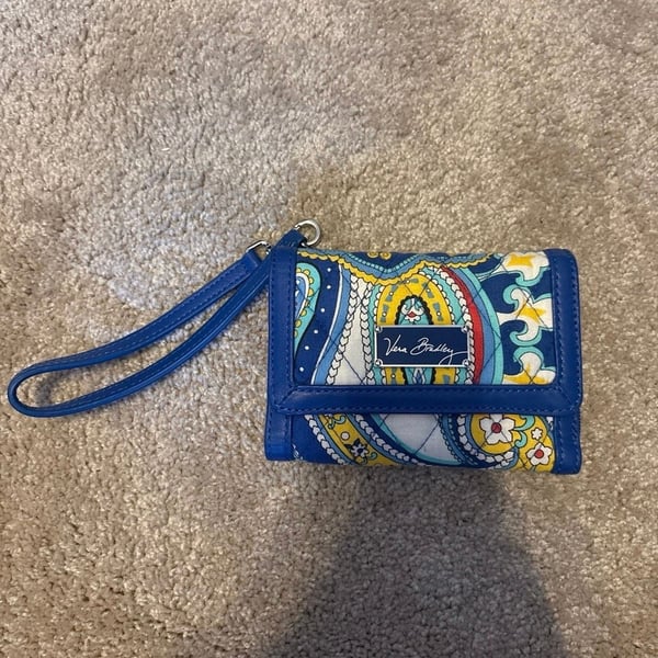 Vera Bradley Marina Paisley Wallet Wristlet
