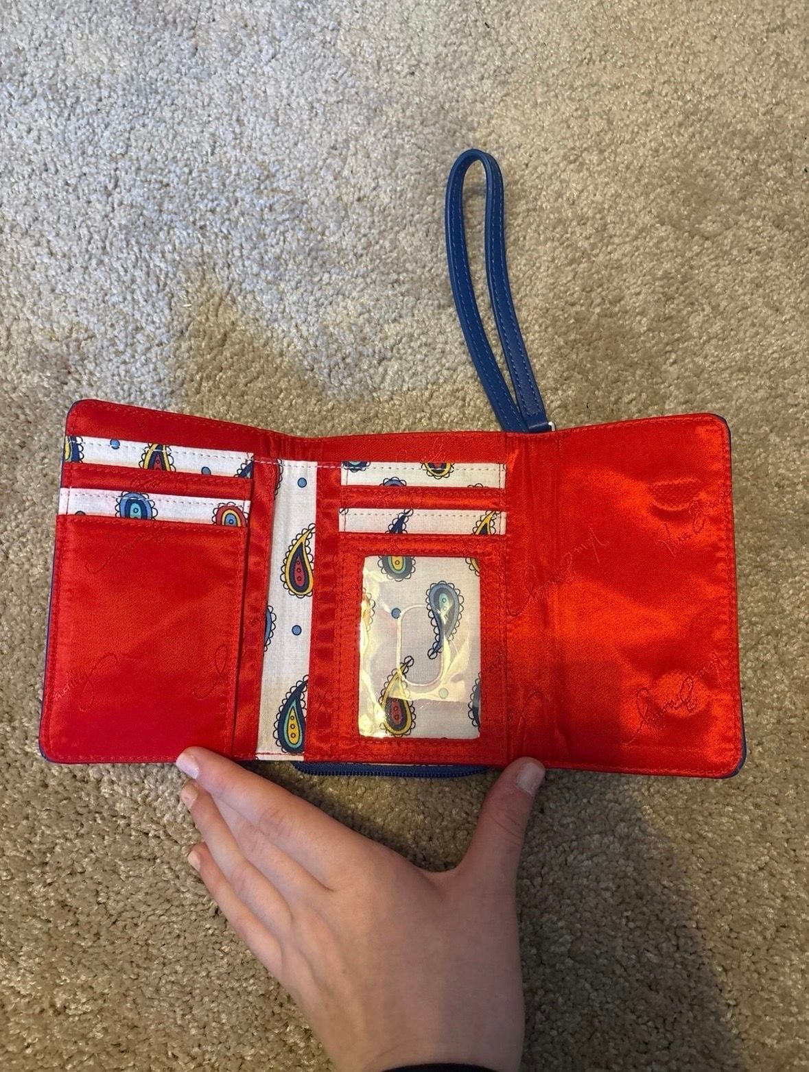 Vera Bradley Marina Paisley Wallet Wristlet 3
