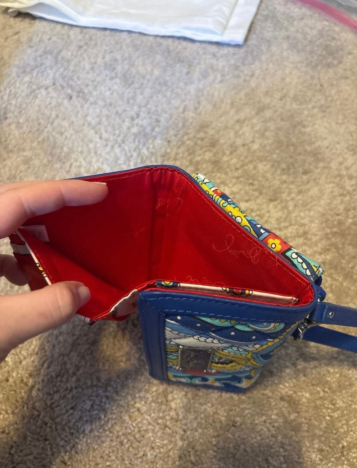 Vera Bradley Marina Paisley Wallet Wristlet 4