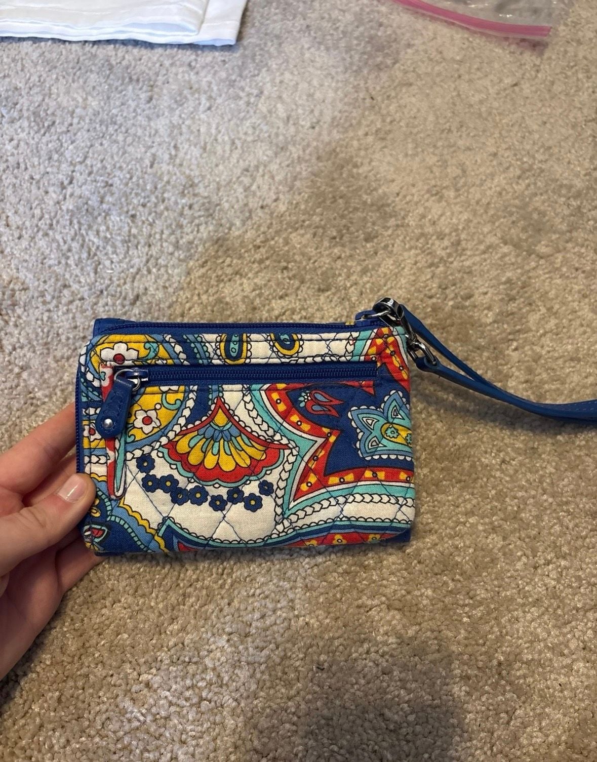 Vera Bradley Marina Paisley Wallet Wristlet 5