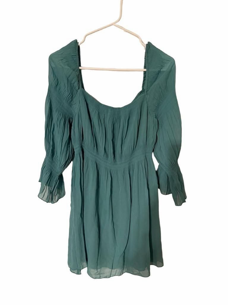 Susan Lucci Dress Size S Green Shirred Mini - 2 available 2