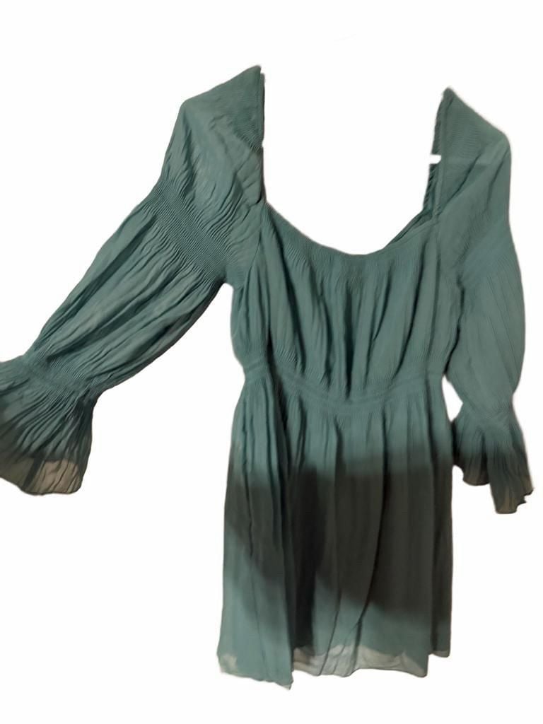 Susan Lucci Dress Size S Green Shirred Mini - 2 available 4