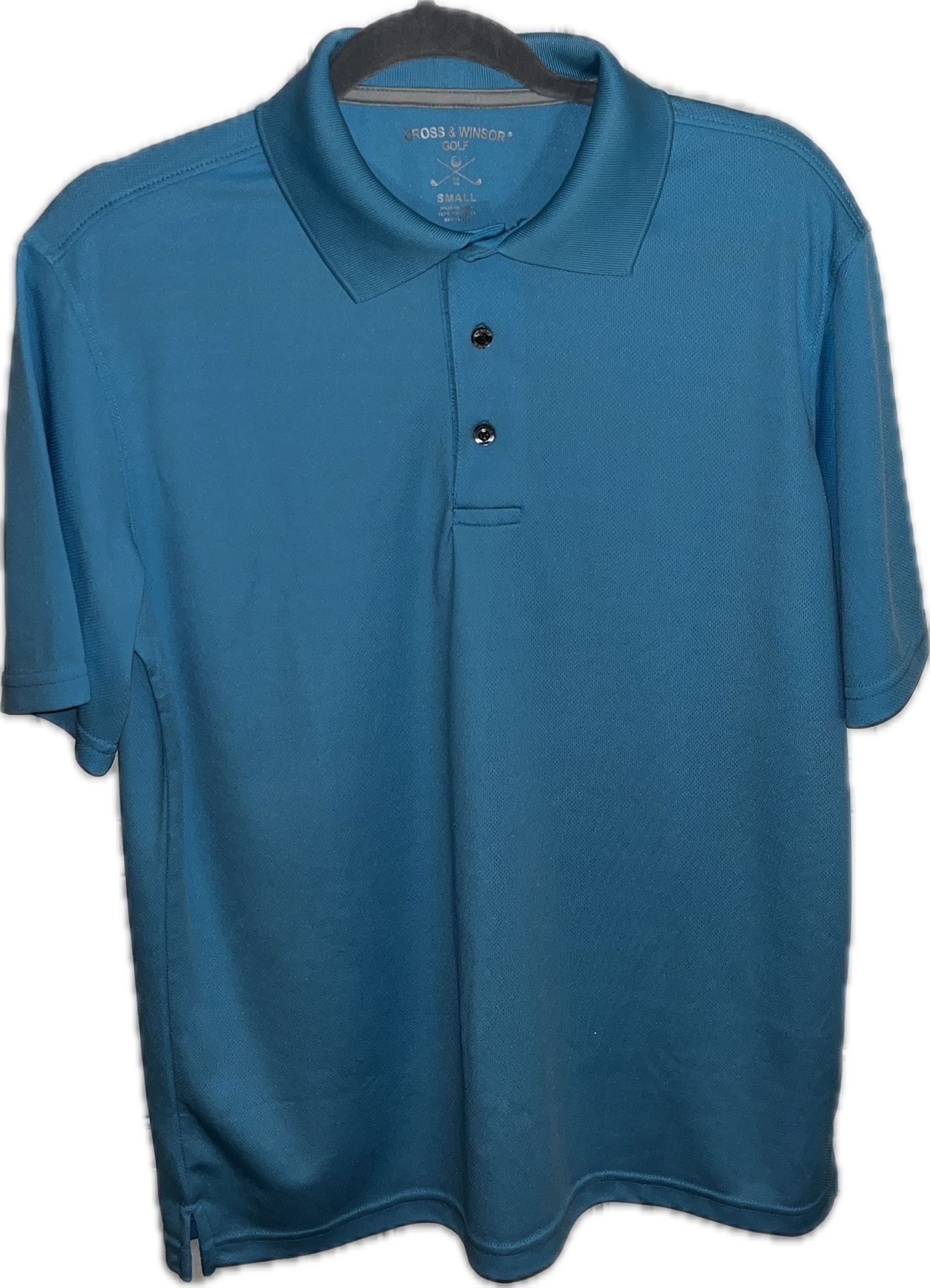 Cross & Windsor Golf Polo Size Small Blue Short Sleeve Performance 2